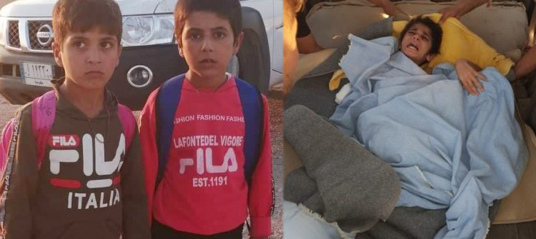 تحرير ثلاثة أطفال تركمان مخطتفين لدى داعش